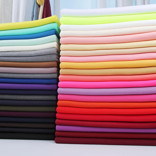 Space Cotton Fabric Thin Clothing Designer Four Sided Elastic Wholesale Cloth Diy Sewing Polyester Spandex Material