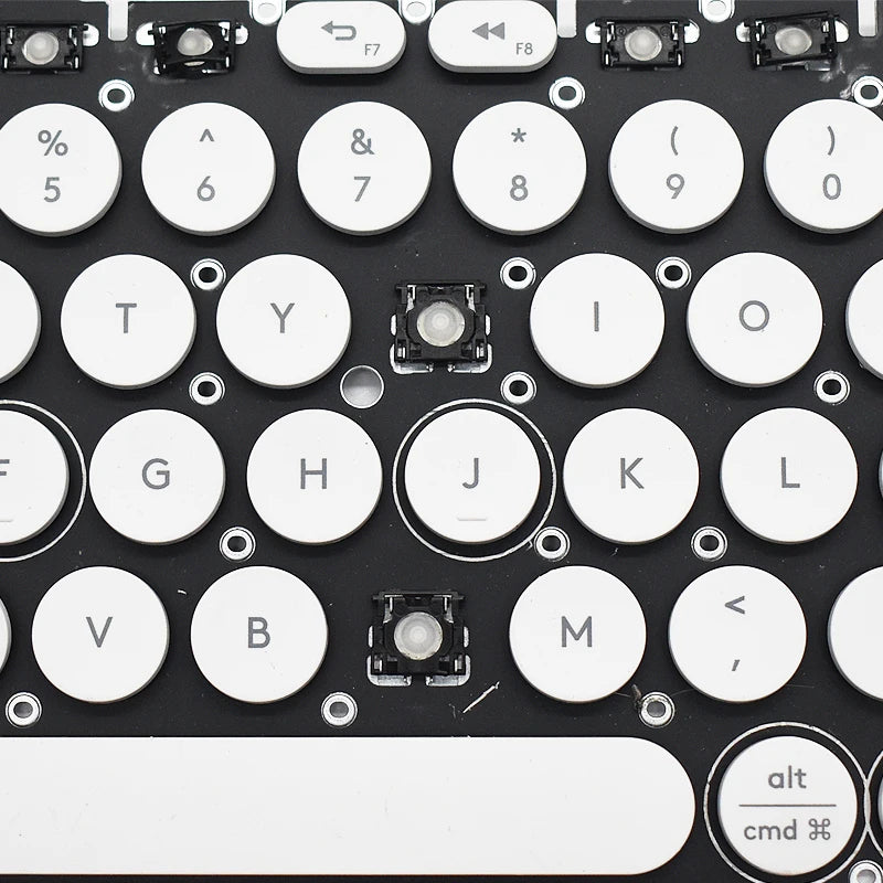 Ersatz Nagelneue Tastenkappe Tastatur Scherenclip Scharnier Taste für Logitech K380 Grau