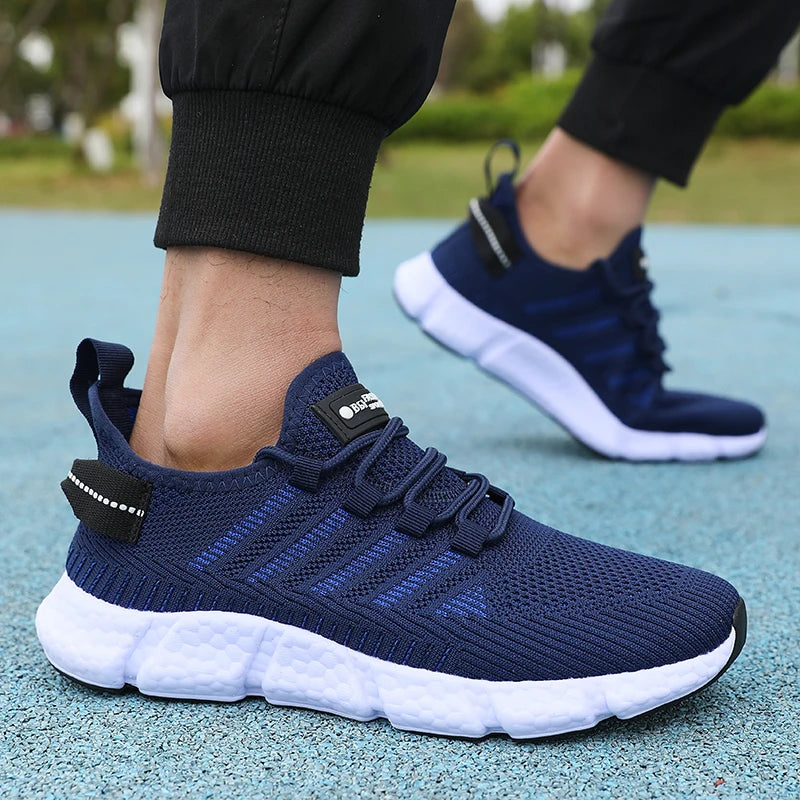 Chaussures de Course Légères pour Hommes Chaussures de Marche en Maille Respirante Nouvelles Chaussures de Sport d'Été en Plein Air Tenis Masculino Baskets Homme