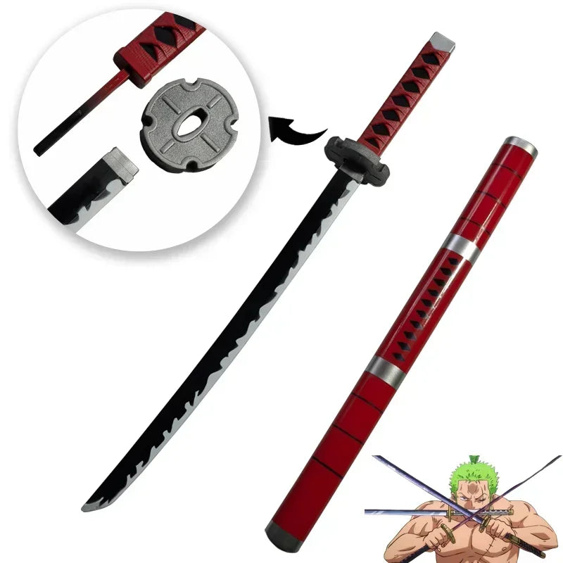 72cm Zoro Katana Samuraischwert Japan Anime Cosplay Katanas Yubashiri Kitetsu Shusui Wado Ichimonji PU Spielzeugschwerter