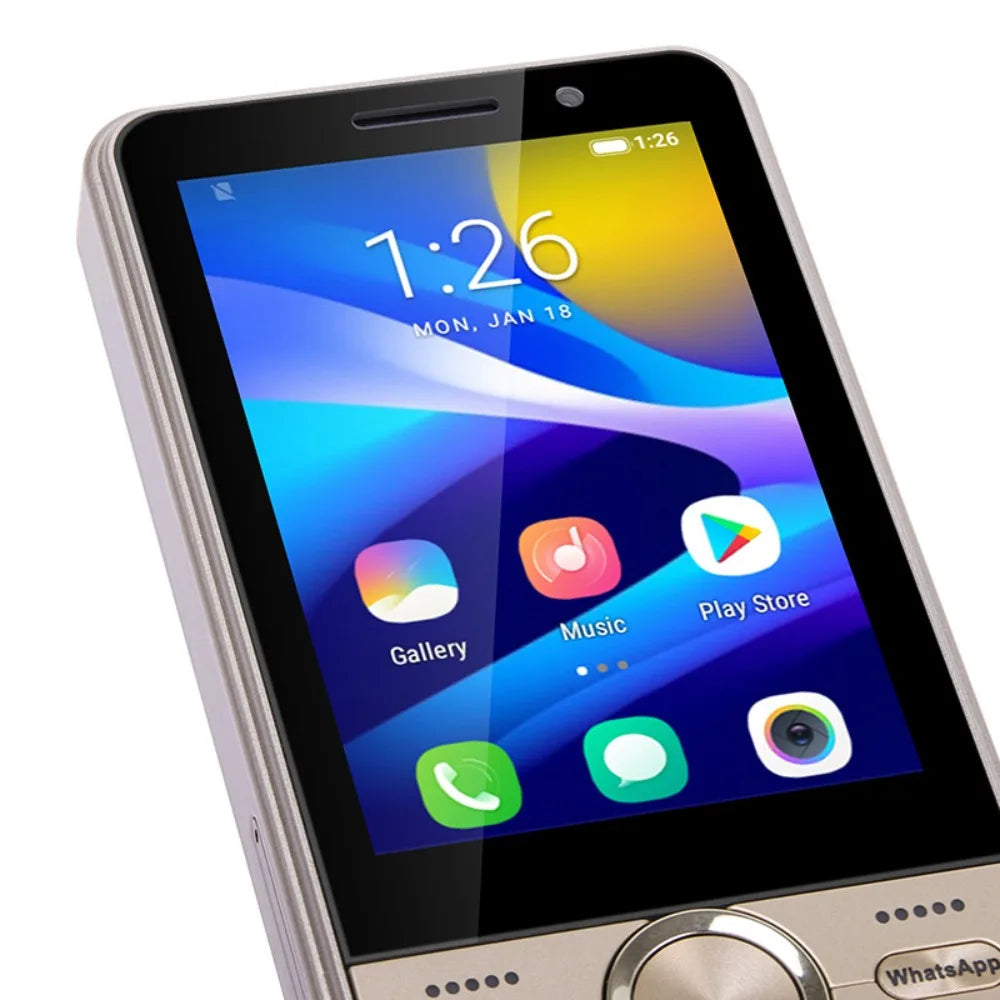 UNIWA HOPE XS17 4G Touch Screen Keypad Phone Android 8.1 Dual SIM Card 3.5 Inch 2GB RAM+16GB ROM 2500mAh Cellphone Whatsapp GPS