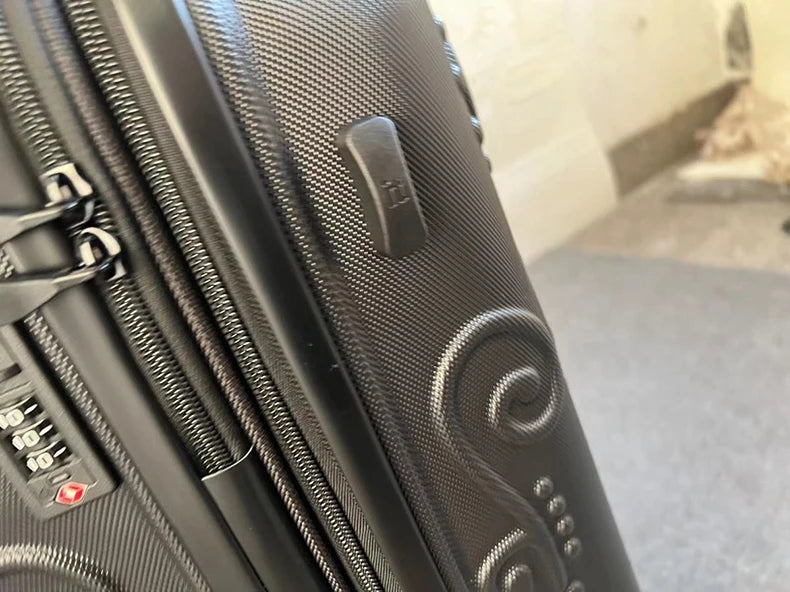 Personality pop elements travel luggage Punk Trend Skeleton suitcase 20" boarding box 24/28" customs lock carry on trolley bag
