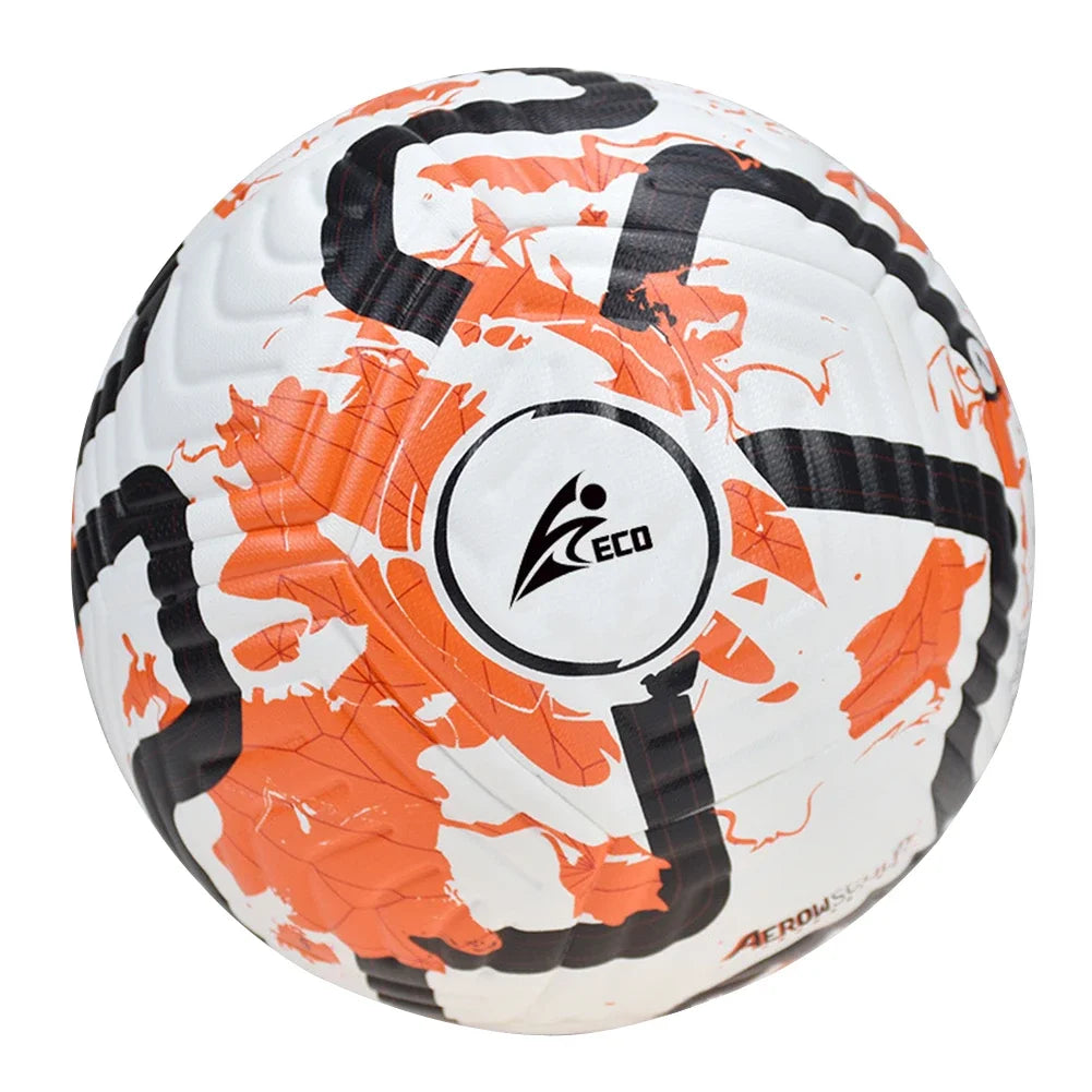 Ballons de football professionnels taille 5, en cuir, cousus à la machine, pour enfants et adultes, pour l'entraînement sportif en extérieur