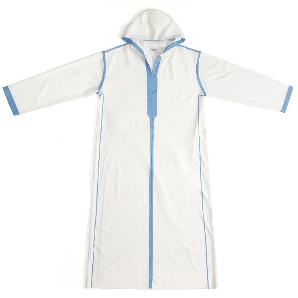 Islam Herren Kapuzen Maxikleid Jubba Thobe Saudi Arabisches Gewand Marokko Kaftan Dubai Türkei Abaya Muslimische Kleidung Ramadan Abayas Kleid