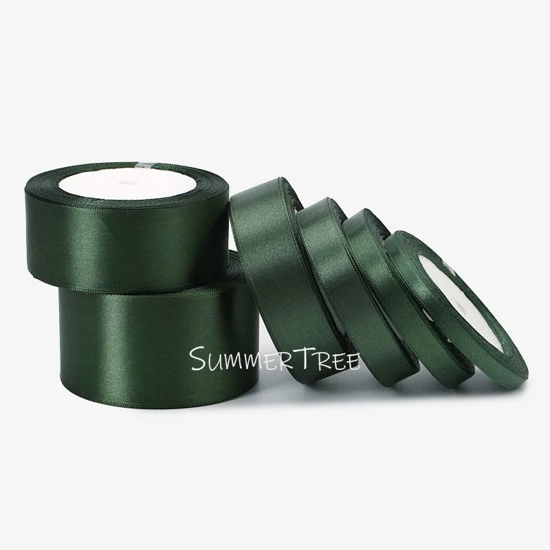 Satinband 25 Yards 6 mm - 50 mm Schleife Geschenkverpackung Schleife Handmade DIY Basteln Halloween Weihnachten Hochzeit Geburtstag Party Dekoration