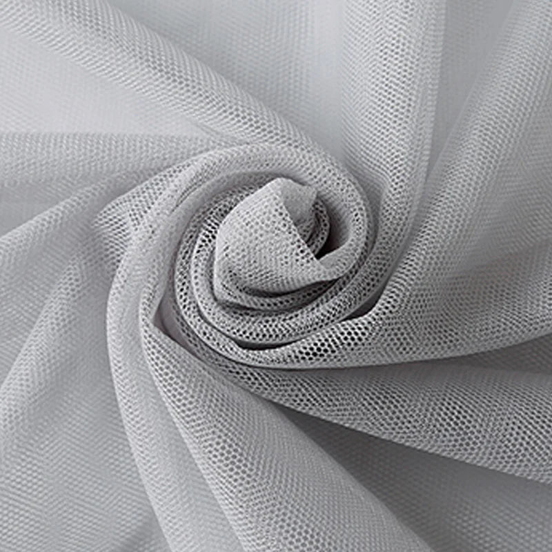 Tissu de Tulle à Mailles Douces Encrypté pour Coudre Décorations de Mariage Rideaux Moustiquaires Robe de Mariée Tissus de Couture DIY1m/5m/10m