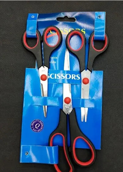 3 Pièces/Lot Ciseaux de couture Ciseaux de tailleur Ciseaux multi-usages en acier inoxydable pour le bureau, l'école, la couture, les fournitures artisanales en tissu