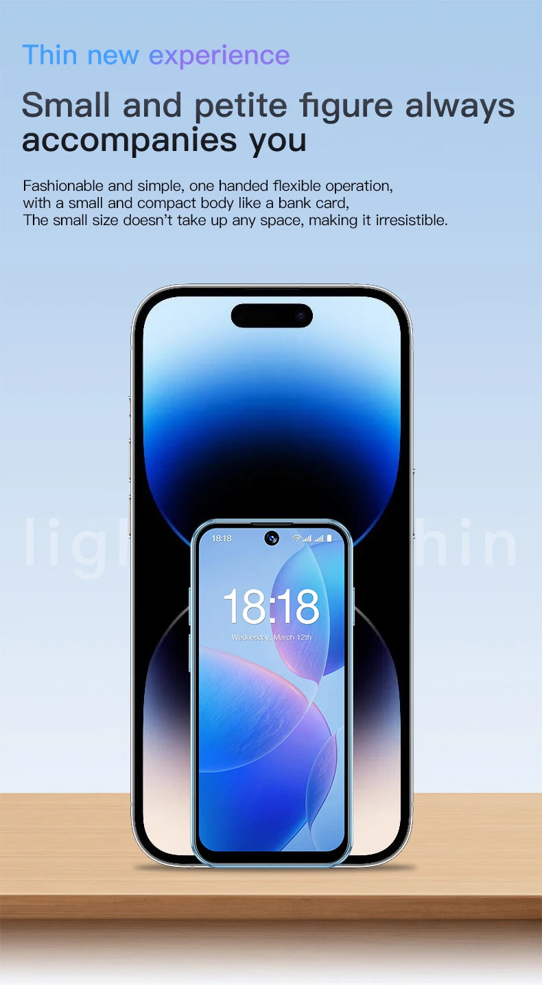 SOYES XS19 Mini Smartphone 3.88 Zoll 2 GB RAM 16 GB ROM Android 10.0 mit Gesichtserkennung Dual SIM Standby 3G-Netzwerk Kleines Telefon