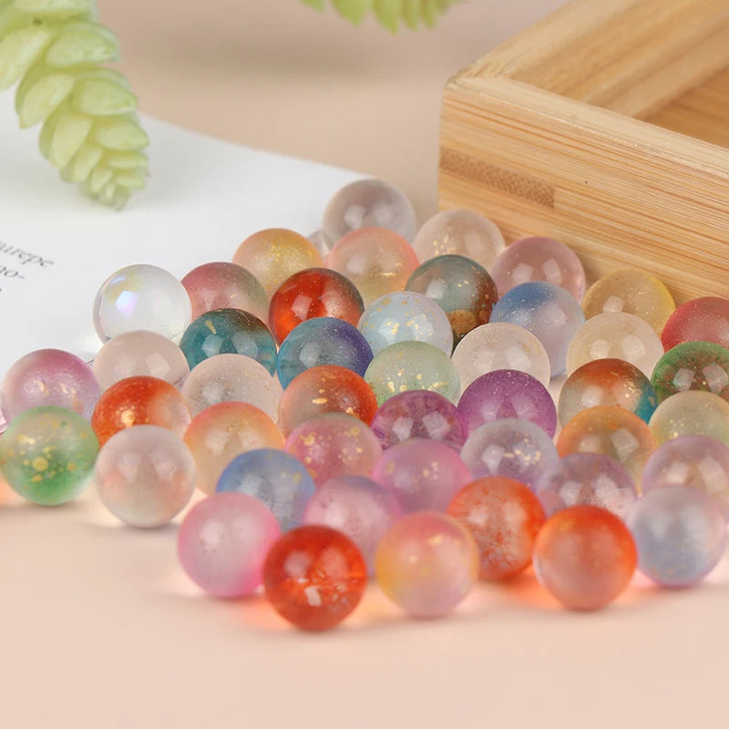 50 Stück 12mm Glasmurmeln Kugeln Charms Kugelautomat Hausdeko für Aquarium Vase Spielzeug für Kinder