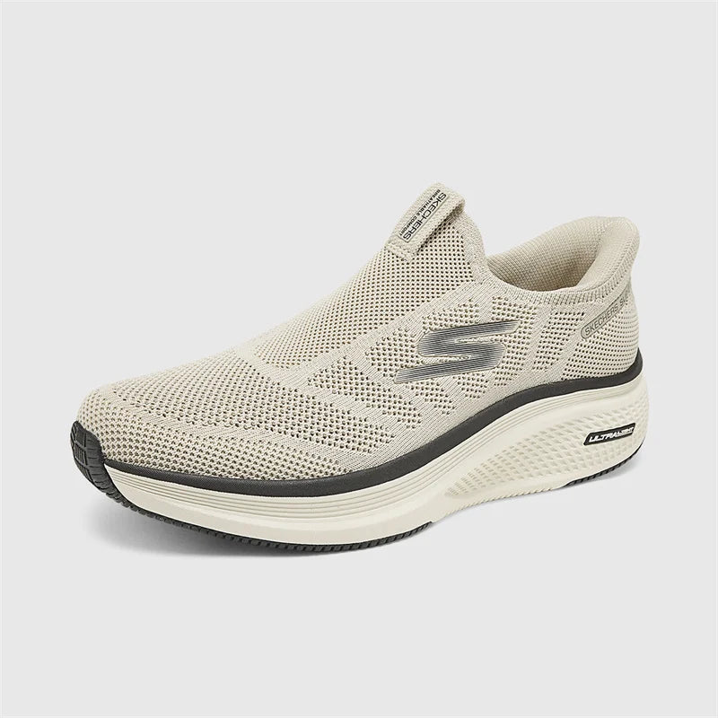 Chaussures pour hommes Skechers - Chaussures de marche et de course sans lacets pour hommes - Légères, respirantes, pour l'extérieur, décontractées, sportives - Skechers