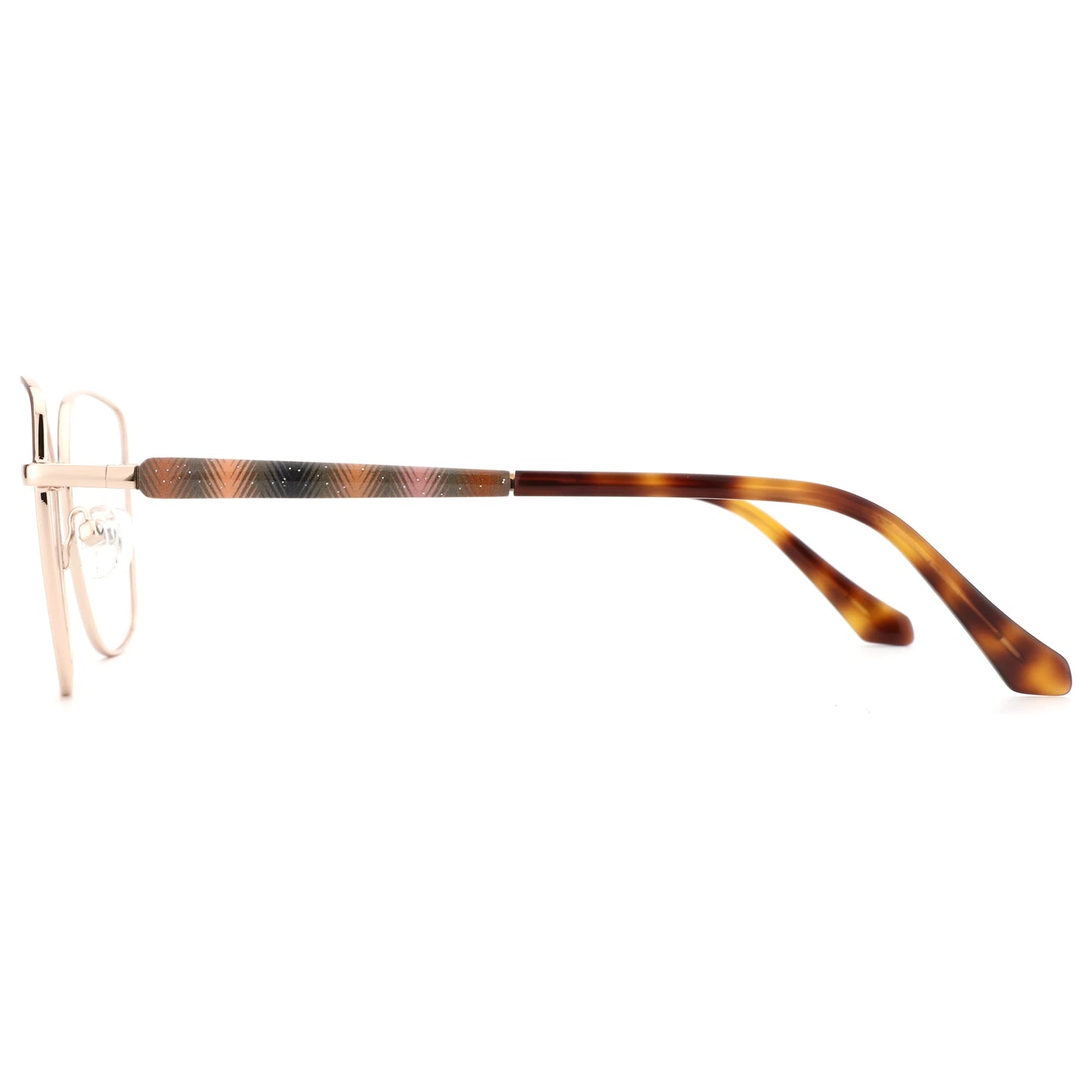ZENOTTIC S Größe Modische Metall-Schmetterlings-Korrektionsbrille für Damen Gleitsicht-Mehrstärken-Optikgläser Myopie-Brille
