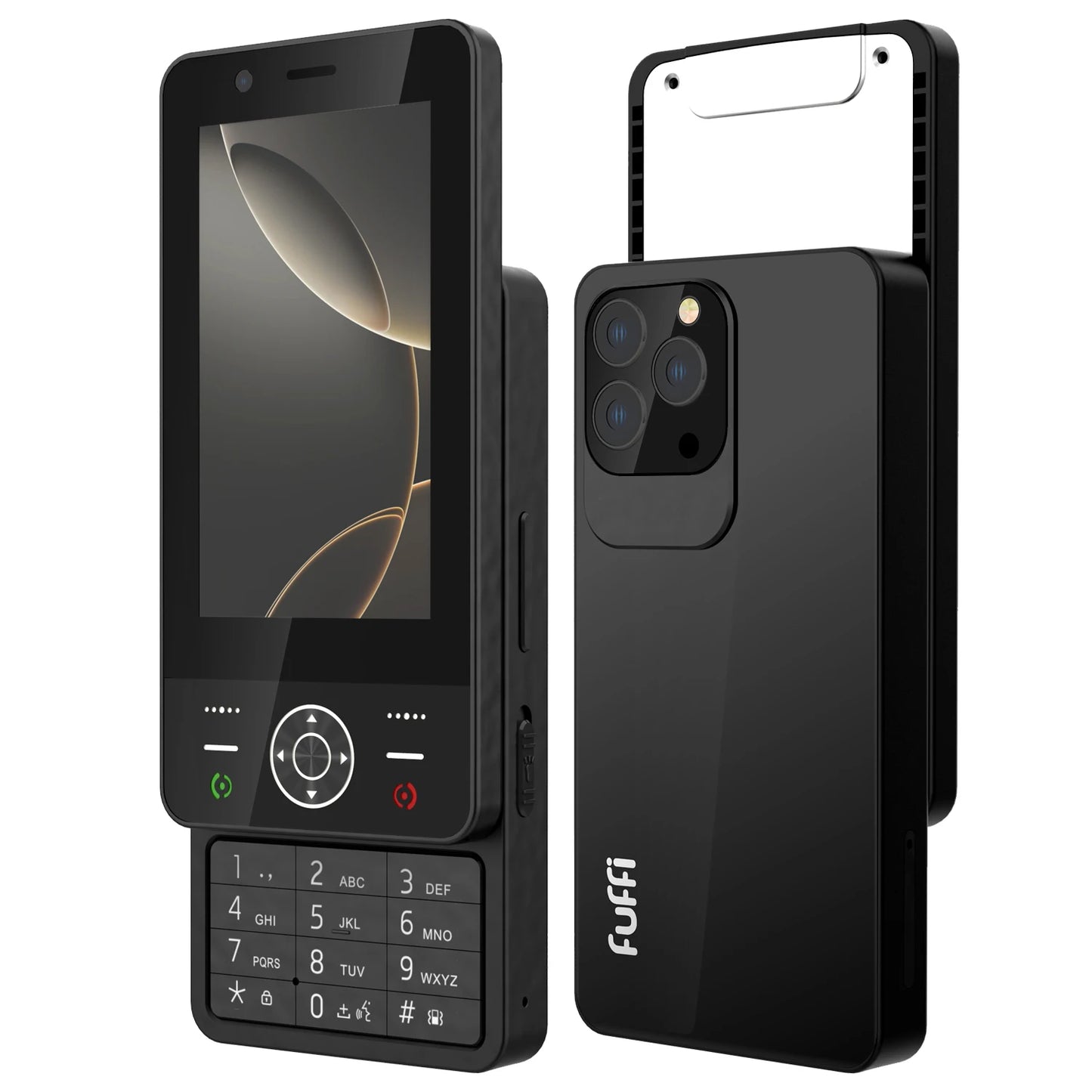 FUFFI S24 Pro Mini téléphone coulissant Écran couleur HD de 4,0 pouces, téléphone amusant, téléphone multifonction 4G, double SIM, téléphone portable étudiant
