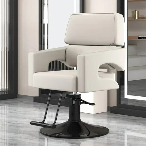 Chaise de Salon de Luxe Lifter, Protecteur en Métal, Dossier, Chaise de Barbier Pivotante, Fauteuil Confortable Nordique, Cadeira De Cabeleireiro, Mobilier de Salon