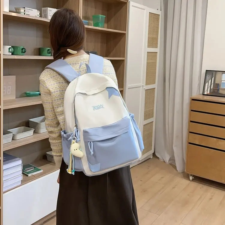 Nouveau Sac à Dos de Collège Imperméable pour Femme, Grande Capacité, Sacs d'École Tendance pour Ordinateur Portable, Joli Sac de Voyage pour Fille, Cool