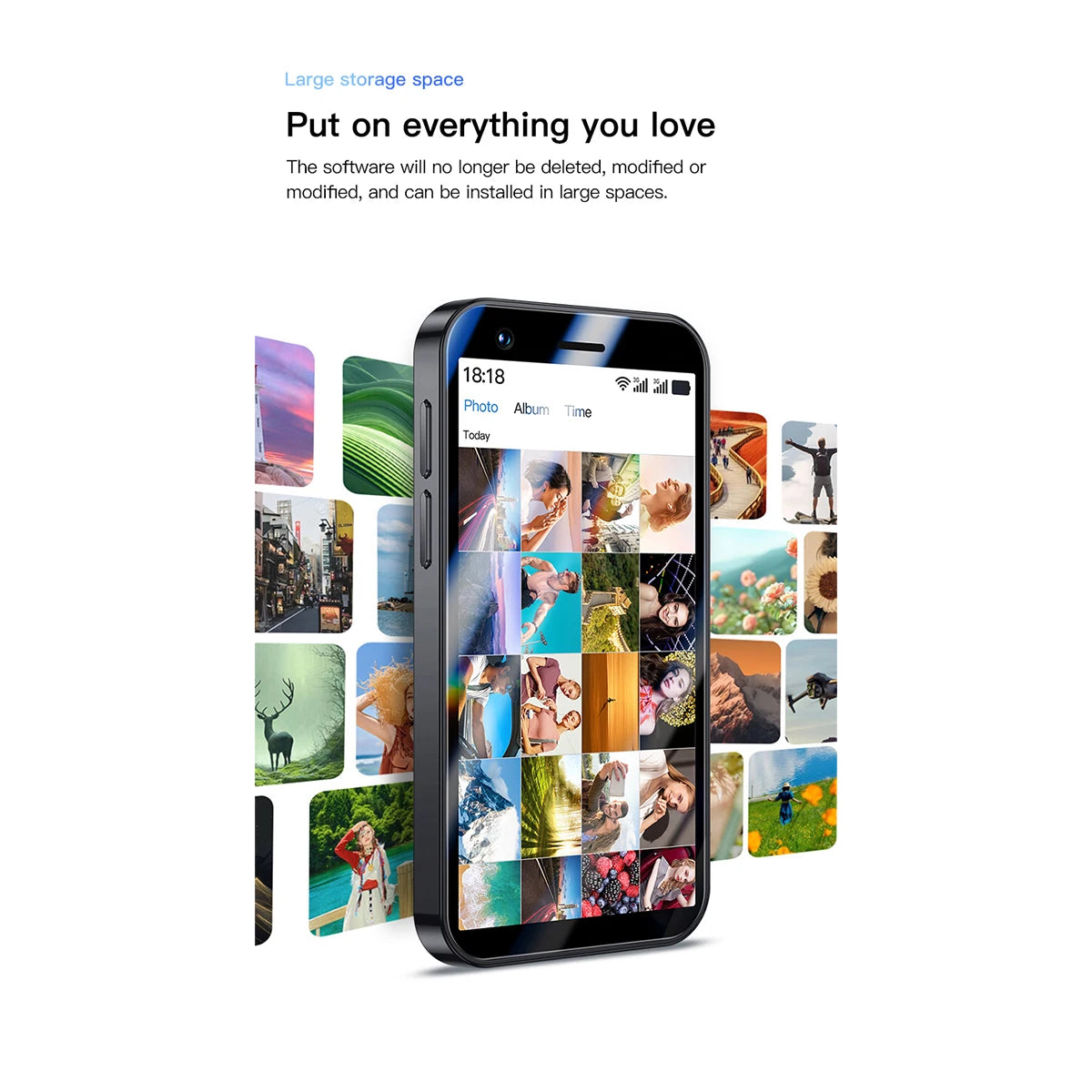 3G All-Network Mini Android Smartphone, 3.0-inch, Global Version, Supports GPS, 2+16GB, Compact and Portable