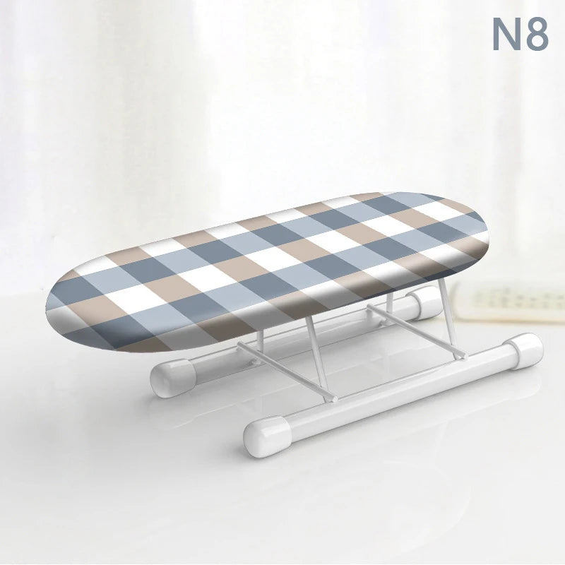 Folding Mini Ironing Board with Folding Legs Portable Household Clothes Ironing Rack Home Supplies Heat Resistant Ironing Cover