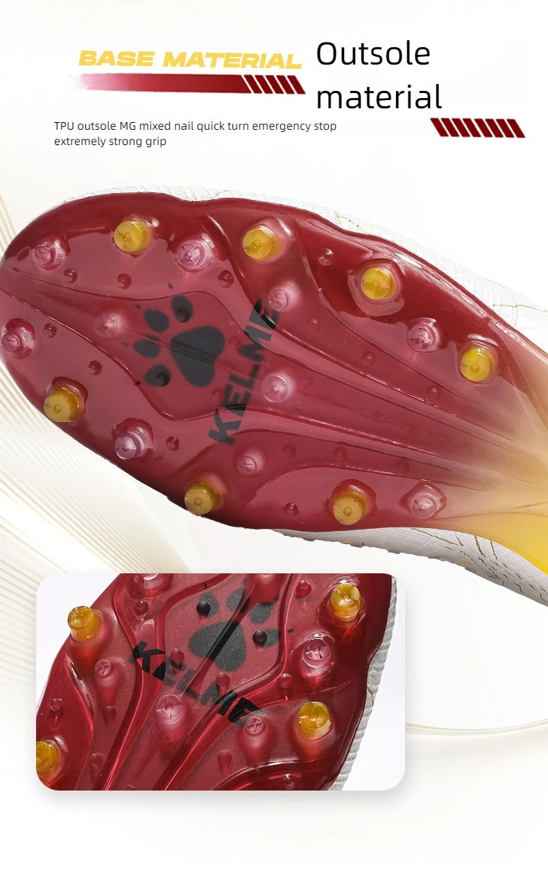 Chaussures de football KELME pour adultes, crampons courts Disease Electric 3.0 pour hommes, chaussures de football pour enfants MG, chaussures d'entraînement de match professionnelles