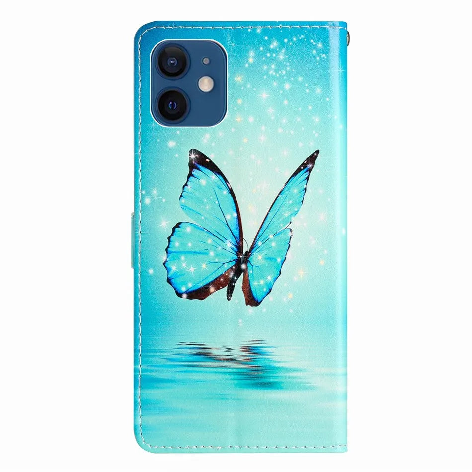 Joli étui à fleurs peintes pour Samsung Galaxy A03 A04S A05 A05S A06 A13 A14 A16 A23 A24 A25 A34 A35 A36 A52S A53 A54 A55 5G Coque