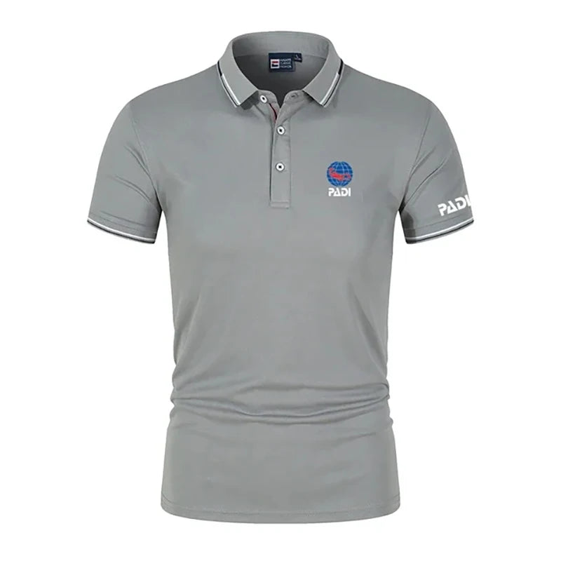 Herren Sommer Outdoor Freizeit POLO Hemd PADI Outdoor Sport Arbeit Freizeit Kurzarm Atmungsaktiv Bequem POLO Top