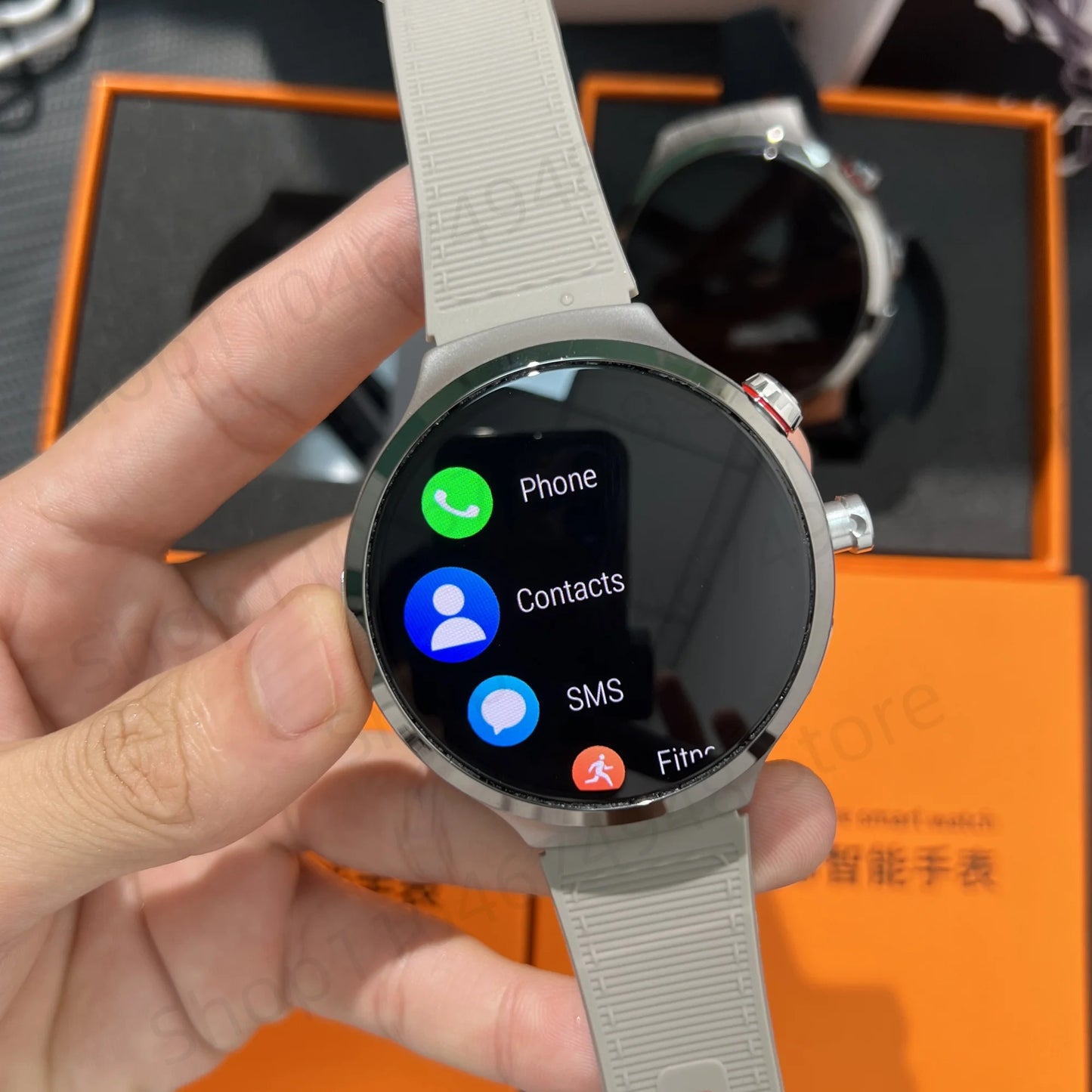 Montre intelligente 4G/5G Full Netcom 1,98 pouces Amoled avec caméra rotative à 210°, Android 13.0, double système GPS, batterie 1900 mAh