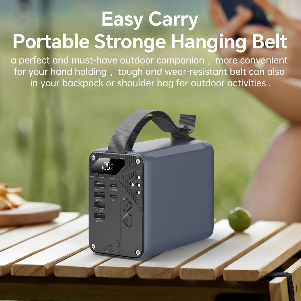 Konfulon Power Bank 80000mAh Schnelllade-Akku mit Taschenlampe Outdoor Handy-Ladegerät für iPhone Xiaomi Huawei Samsung
