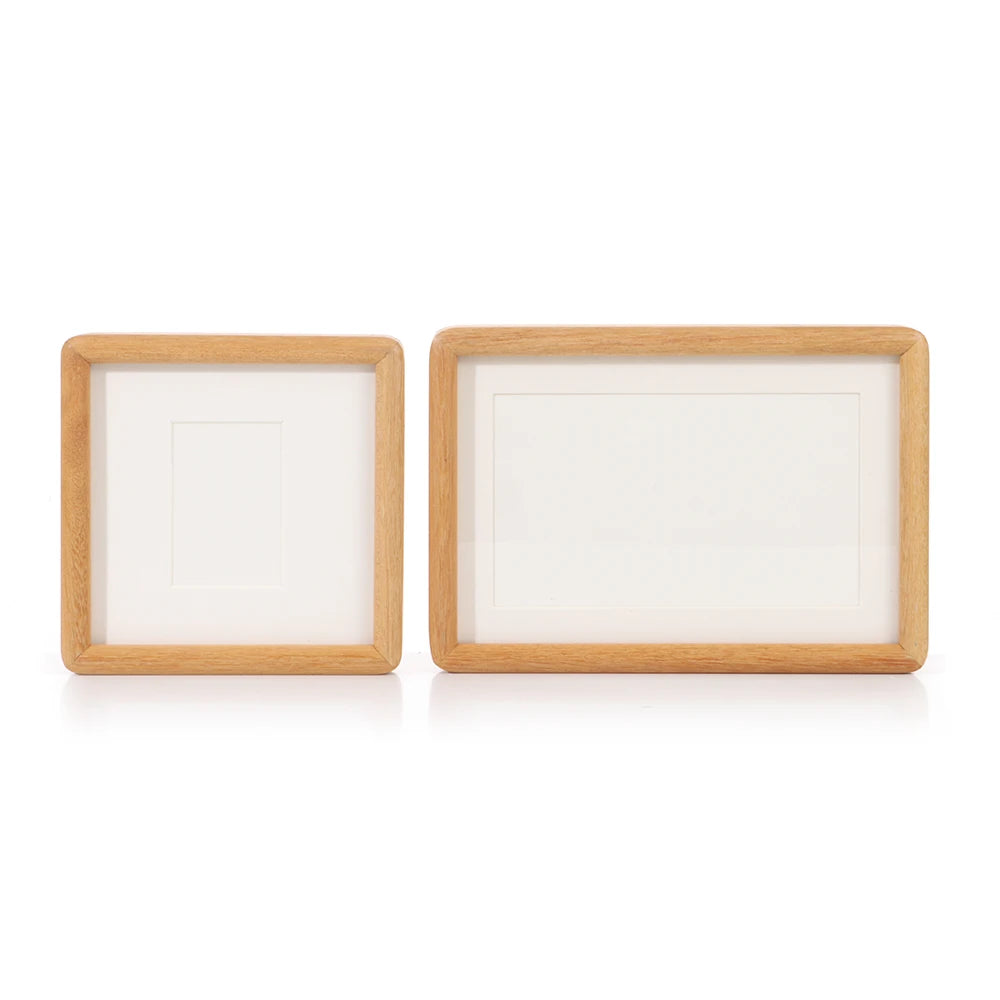 New 6/7/8 Inch Black Walnut Photo Frame Simple Handmade Mortise Tenon Photo Frame Real Wooden Picture Frame