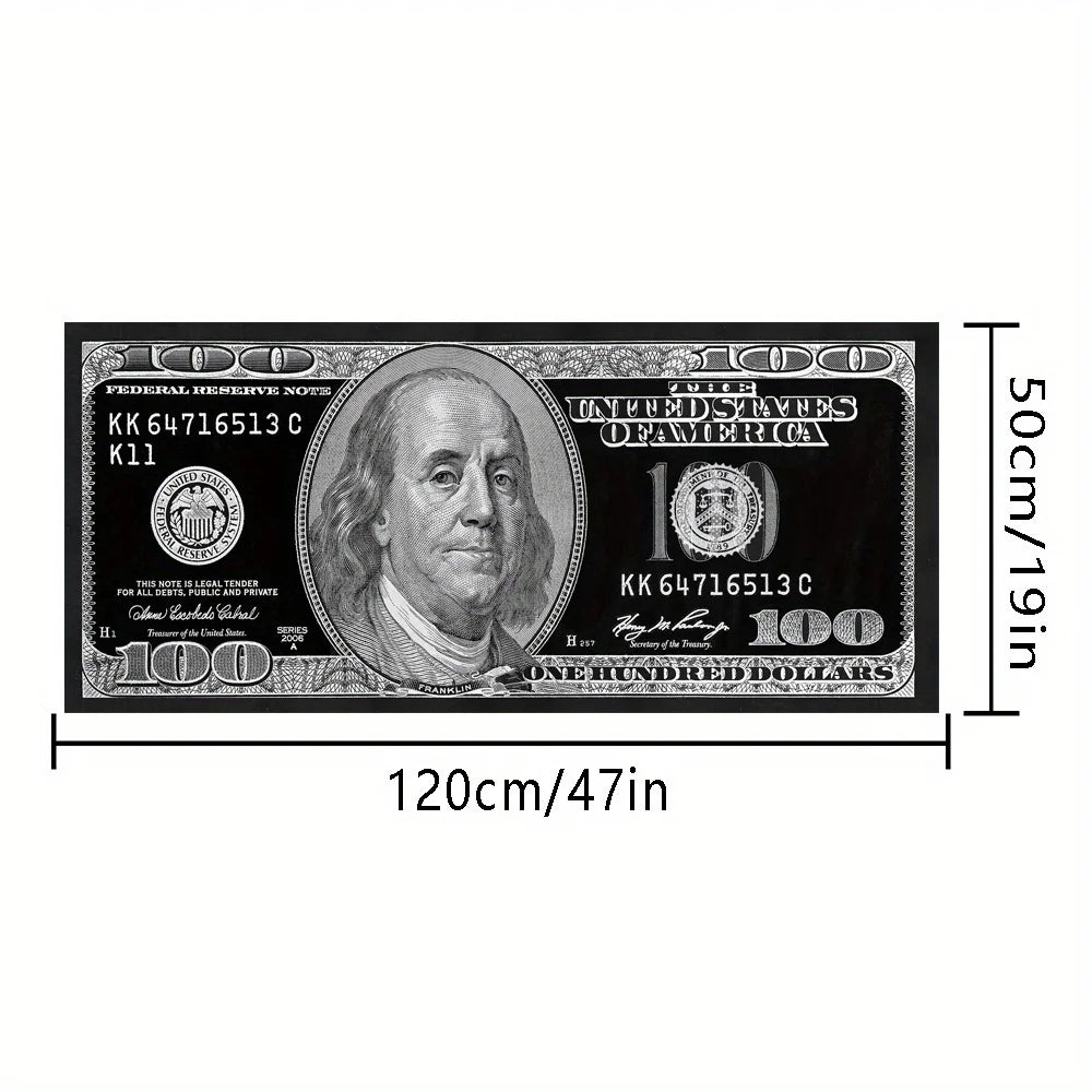 Ein Stück Teppich mit Dollar-Muster, lang, für Eingangsbereich, Flur, Halloween- und Thanksgiving-Fußmatte, Heimdekoration
