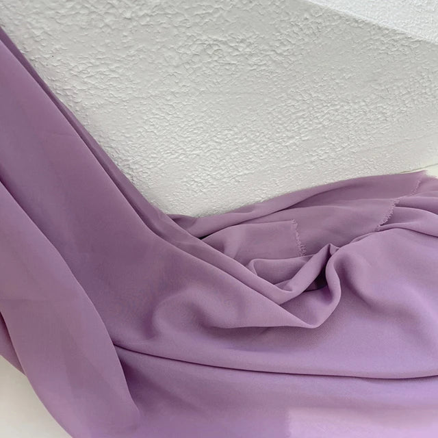 Chiffon fabric for dresses, dresses, skirts, shirts, clothing, decorations and DIY sewing projects, pink and purple