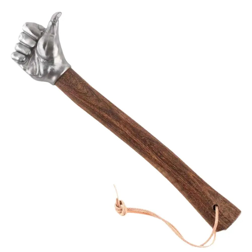 NEU Edelstahl Faustform Hammer Holzgriff für kreatives Zuhause Outdoor Camping Nagelhammer dekoratives Ornament Geschenk