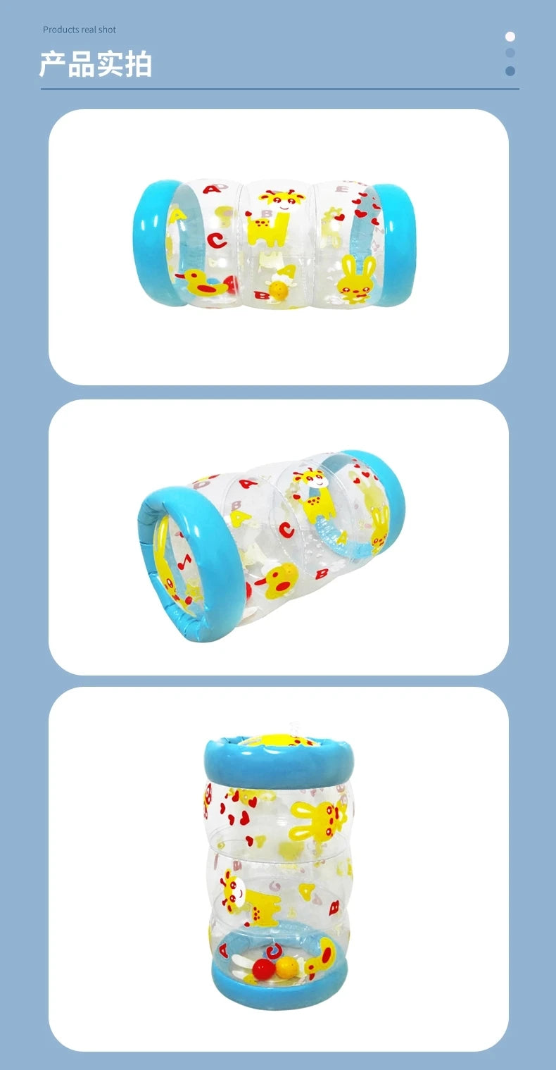 Aufblasbare Krabbelrolle Baby Spielzeug Entwicklung Säugling Rassel Mobiles Spielzeug Spiele Neugeborenen Auto Spielzeug Baby Spielzeug 0 12 Monate