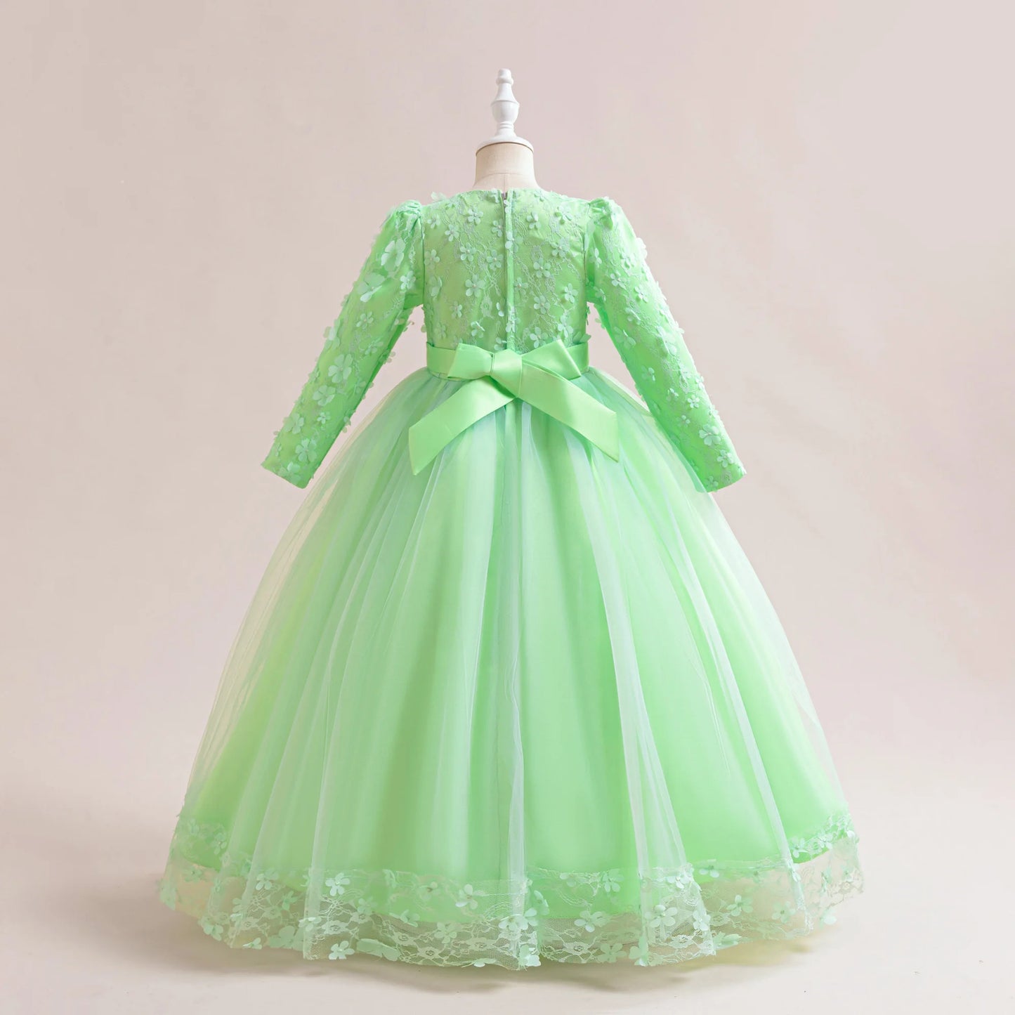 Robes de Soirée Broderie Fleur Fille Robe Décontractée Été Vacances Enfants Vêtements de Soirée Mode Variée Anniversaire Princesse Por