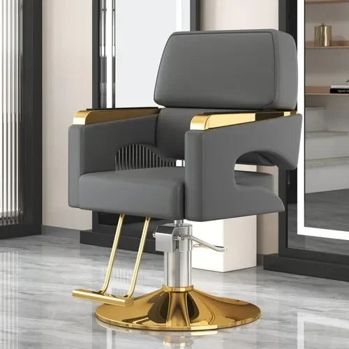 Chaise de Salon de Luxe Lifter, Protecteur en Métal, Dossier, Chaise de Barbier Pivotante, Fauteuil Confortable Nordique, Cadeira De Cabeleireiro, Mobilier de Salon