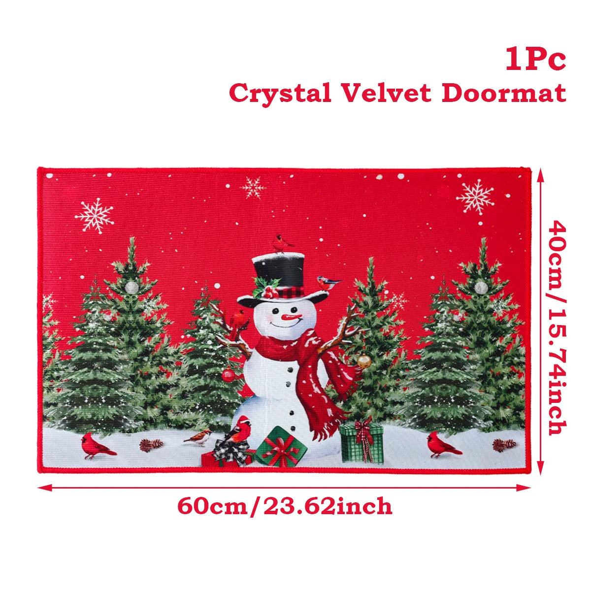 Weihnachts-Fußmatte Weihnachtsmann Outdoor-Teppich Frohe Weihnachten Dekorationen für Zuhause 2025 Navidad Weihnachtsornament Neujahr 2026