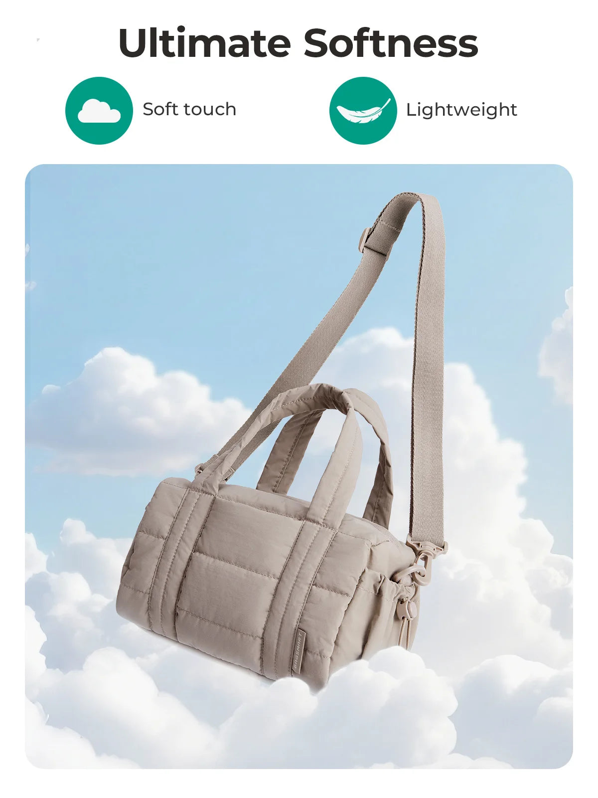 BAGSMART Reisetasche für Damen, Sporttasche, Yogatasche mit Nass- und Trockenfach, gesteppte Sporttasche für Wochenendausflüge, Schwimmen