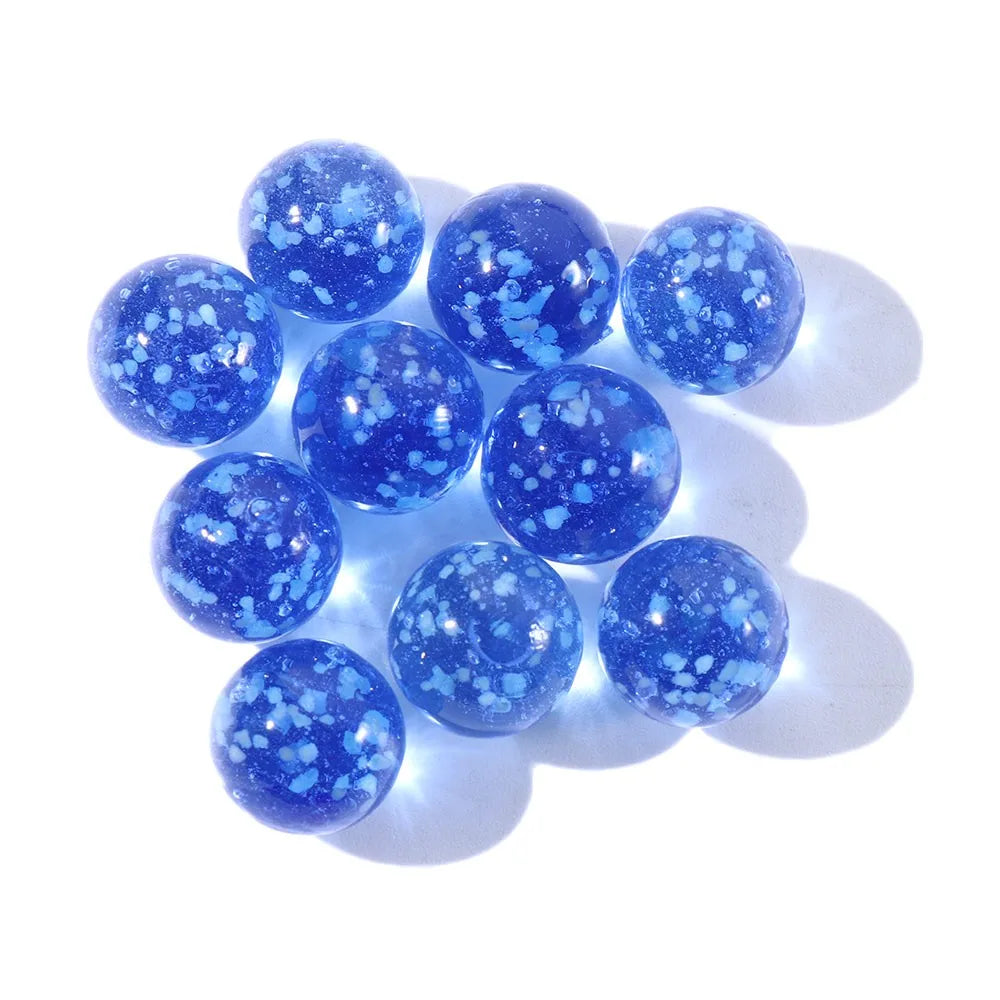 10 pièces/paquet Billes en verre lumineuses dans l'obscurité Billes en verre non poreuses Bille en verre pour aquarium 10 pièces/paquet 16 mm