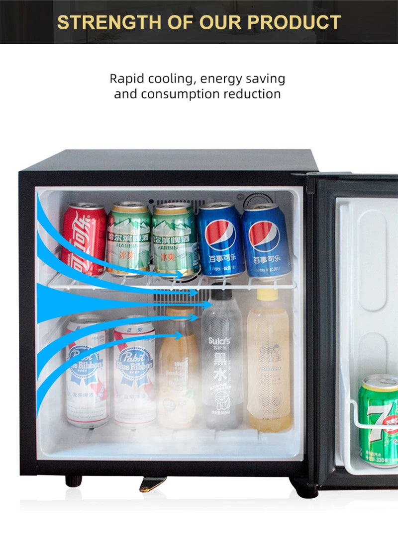 DIVEDEER Household Mini Silent Fresh keeping Cabinet Hotel Room Small Refrigerator Dormitory Refrigerator