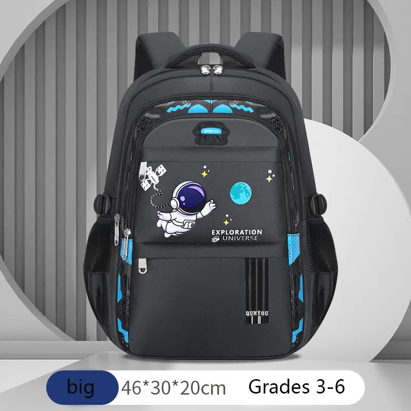 Kinderrucksack Schultaschen für Jungen Astronauten-Schulrucksack Wasserdichte Grundschultasche Mochila Infantil