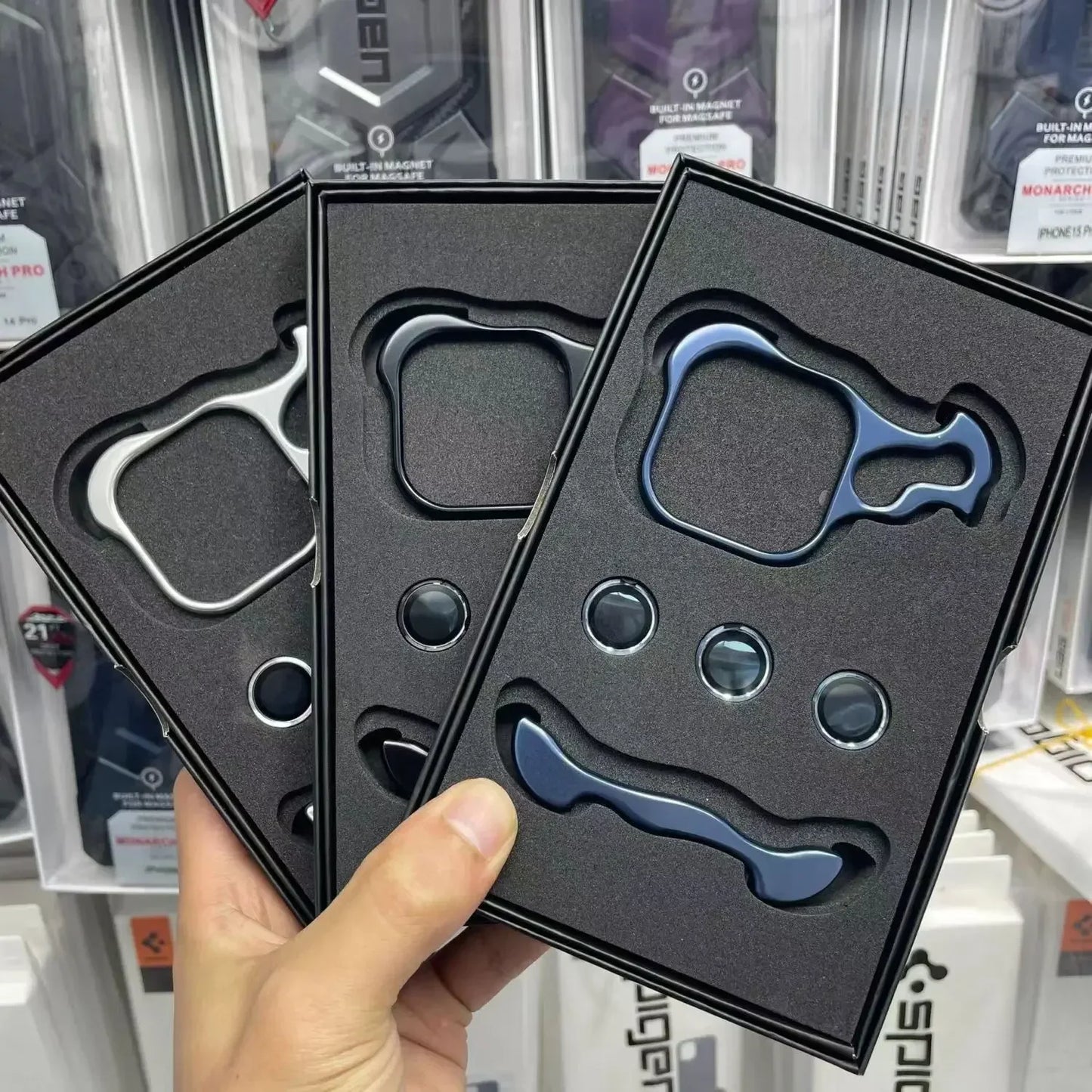 Unregelmäßige Metallstoßfänger Handyhülle für iPhone 17 16 15 14 13 12 Pro Max Plus Linsenfilmschutz Nackte Aluminium Stoßfeste Abdeckung