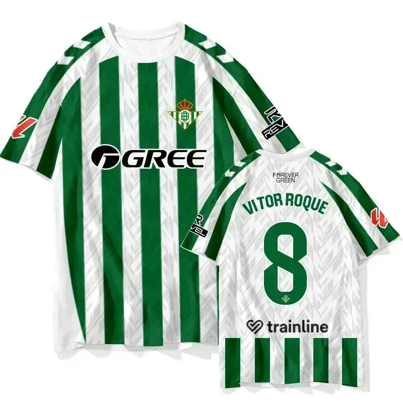 T-shirt d'entraînement de football estival, maillot de joueur de football pour adultes et enfants, vêtements de sport à séchage rapide, t-shirts Y2K décontractés, nouvelle col