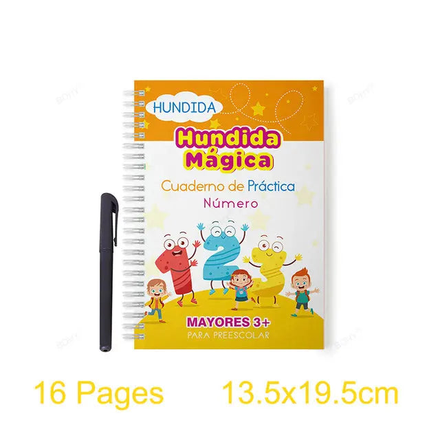 Sank Magic Practice Deutsch Übungsbuch Stift Spanisch Kalligraphie Für Kinder Kostenloses Abwischen Englisch Französisch Wiederverwendbares Schreiblernbuch Kostenloser Versand