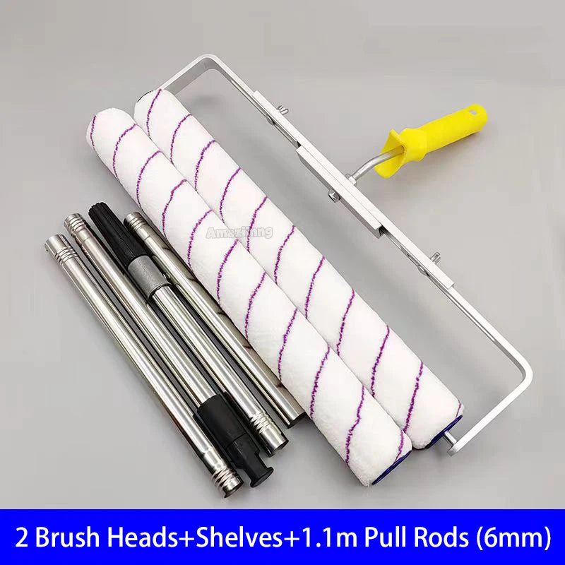 Rouleau à Peinture 18 pouces Brosse Peluche Courte-Moyenne-Longue Outil de Peinture pour Décoration Murale 6MM/9MM Support de Outil de Peinture