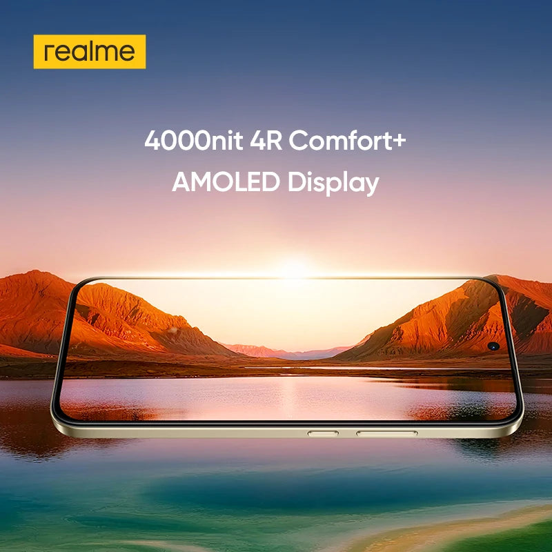 realme 15T 5G Smartphone NFC Dimensity 6400 Max Chipsatz Zwei 50MP Kameras 6.57" 120Hz AMOLED Display 7000mAh Akku 60W Ladung