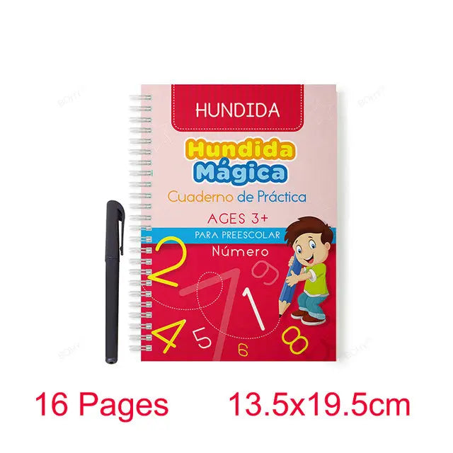 Sank Magic Practice Deutsch Übungsbuch Stift Spanisch Kalligraphie Für Kinder Kostenloses Abwischen Englisch Französisch Wiederverwendbares Schreiblernbuch Kostenloser Versand