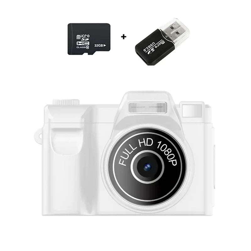 Lenovo Mini-Daumenkamera mit HD-Objektiv für Schüler zum Fotografieren Kompakt Tragbar mit Telefonübertragungsfunktion Geschenk