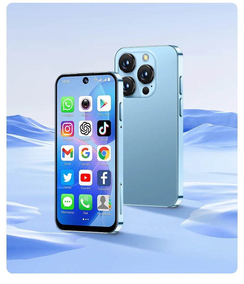 SOYES XS19 Mini Smartphone 3.88 Zoll 2 GB RAM 16 GB ROM Android 10.0 mit Gesichtserkennung Dual SIM Standby 3G-Netzwerk Kleines Telefon