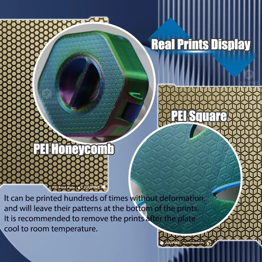 H2D Build Plate Pei Honeycomb Pei Squar Dould Sided Spring Steel Plate 350x320mm For Bambu Lab H2D Bed 3D Printer Accessories