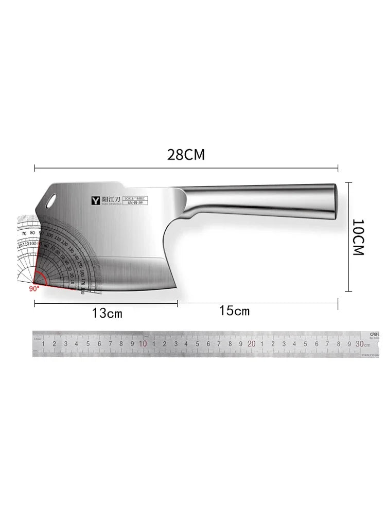 Premium Kitchen knife High Grade Thickened Bone Cleaver Knife High Carbon Stainless Steel Butcher Axe New Type Kitchen Knife