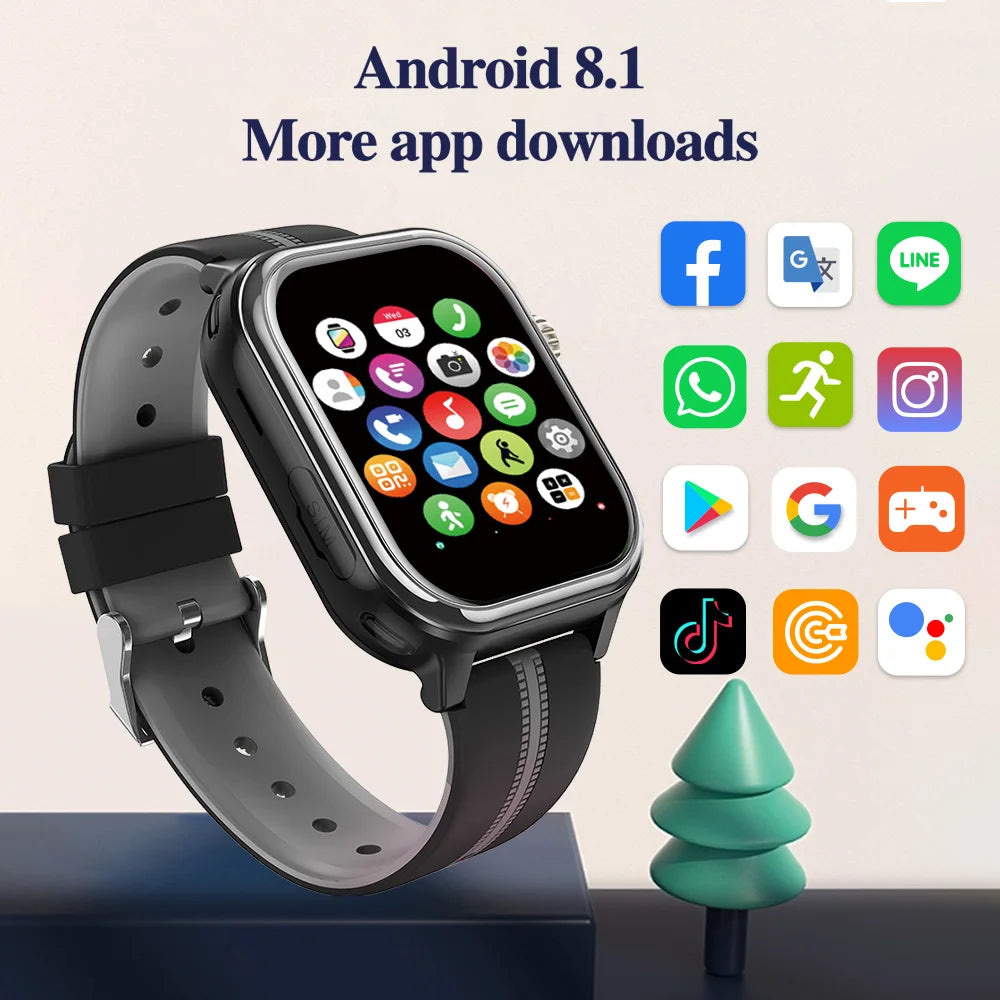 Wonlex KT39 4G Kinder-GPS-Smartwatch mit rotierender Kamera GPS-Echtzeit-Standort-Tracker 1+16GB Videoanruf Kinder-Smartwatch
