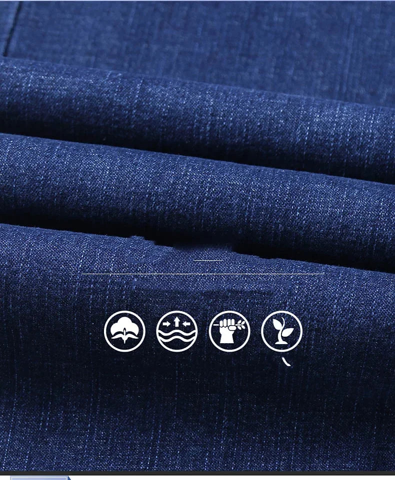 Neue Herren Leichte Luxus Stretch Slim Fit Hose Bequem Weich Business Mode Gerade Freizeit Jeans Herren Markenbekleidung