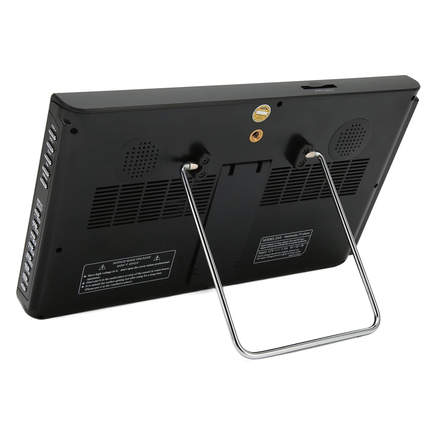 Tragbarer 10-Zoll-Fernseher mit hochempfindlichem Tuner, wiederaufladbarer ATSC-Digital-TV für Auto und Outdoor, tragbarer TV, wiederaufladbarer ATSC-Digital-TV